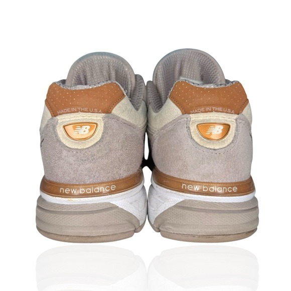 RARE New‎ Balance 990v4 Women's Size 9 Alabaster Suede Made In USA W990FA4 - Picture 5 of 10
